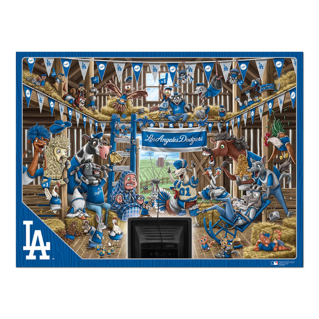 Los Angeles Dodgers Barnyard Fans Puzzle - 500 PC