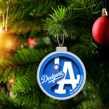 Los Angeles Dodgers 3D Logo Series Ornament