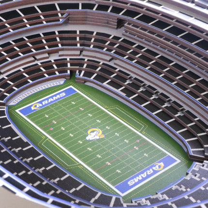 Los Angeles Rams 25 Layer Stadium View Lighted End Table