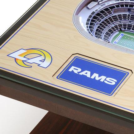 Los Angeles Rams 25 Layer Stadium View Lighted End Table