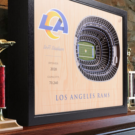 Los Angeles Rams 25 Layer Stadium Art