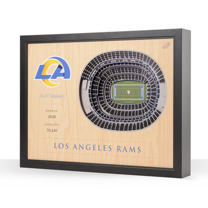 Los Angeles Rams 25 Layer Stadium Art