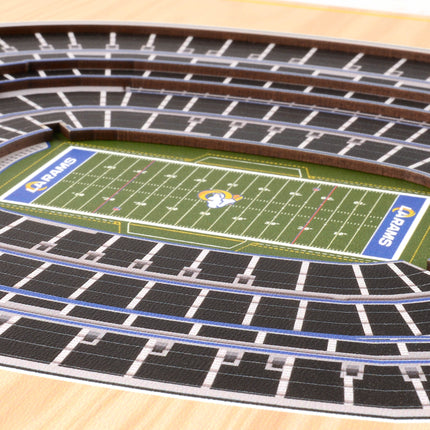 Los Angeles Rams 5-Layer 3D StadiumView Wall Art