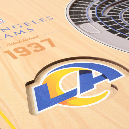Los Angeles Rams 5-Layer 3D StadiumView Wall Art