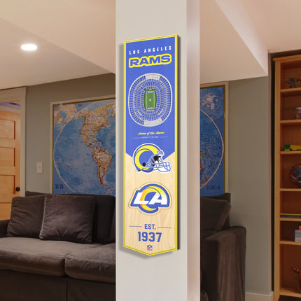 Los Angeles Rams 8x32 3D Stadium Banner