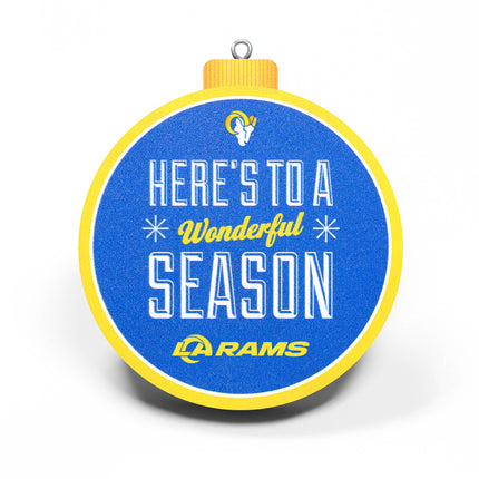 Los Angeles Rams 3D Logo Series Ornament
