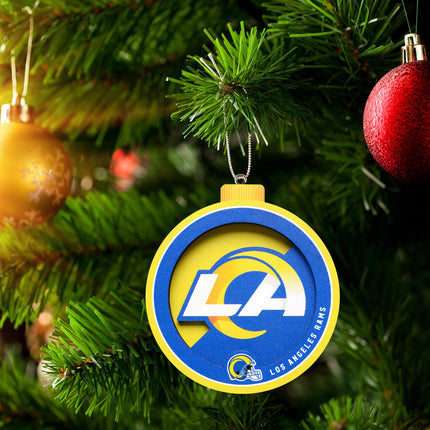 Los Angeles Rams 3D Logo Series Ornament