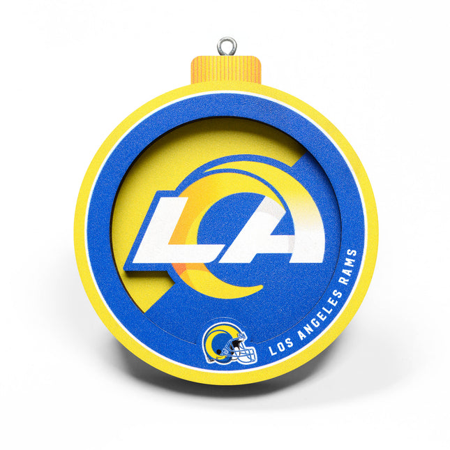 Los Angeles Rams 3D Logo Series Ornament