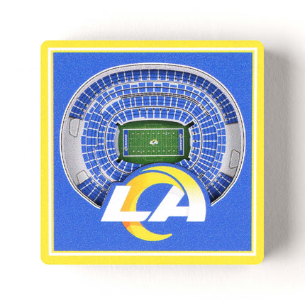Los Angeles Rams 3D StadiumView Magnets