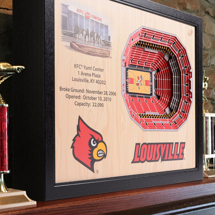 Louisville Cardinals 25-Layer StadiumViews 3D Wall Art