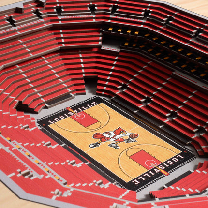 Louisville Cardinals 25-Layer StadiumViews 3D Wall Art