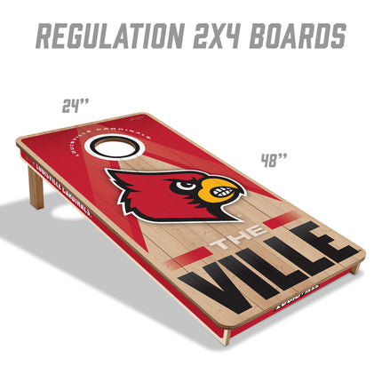 Louisville Cardinals 2x4 Slogan Series Cornhole Boards