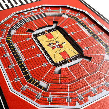 Louisville Cardinals 8x32 3D Stadium Banner