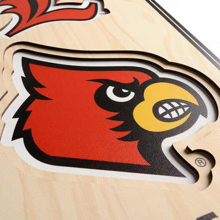 Louisville Cardinals 8x32 3D Stadium Banner
