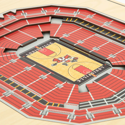 Louisville Cardinals 5-Layer 3D StadiumView Wall Art
