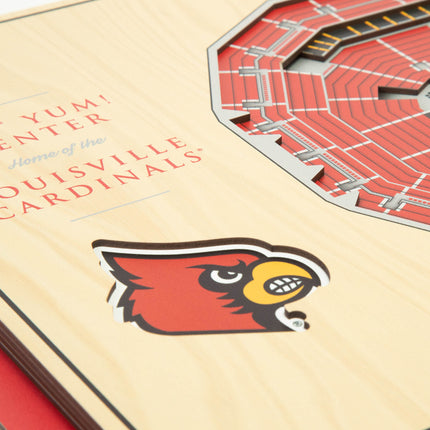 Louisville Cardinals 5-Layer 3D StadiumView Wall Art