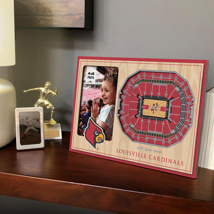 Louisville Cardinals 3D StadiumView Picture Frame