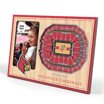 Louisville Cardinals 3D StadiumView Picture Frame