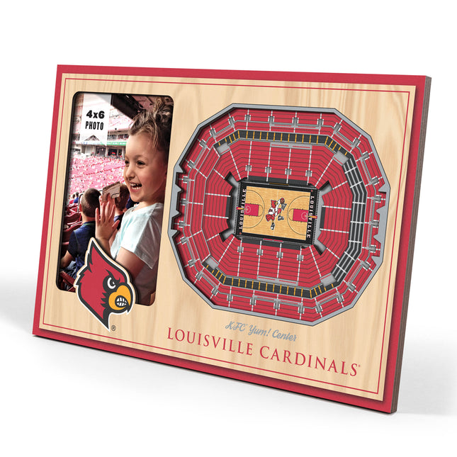 Louisville Cardinals 3D StadiumView Picture Frame