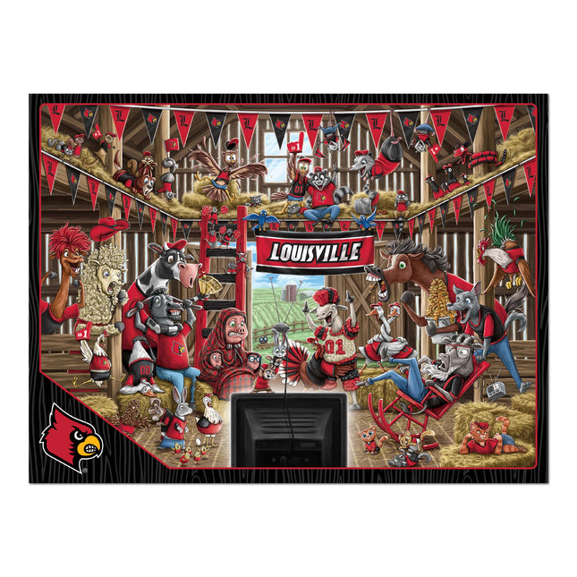 Louisville Cardinals Barnyard Fans Puzzle - 500 PC