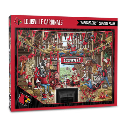 Louisville Cardinals Barnyard Fans Puzzle - 500 PC