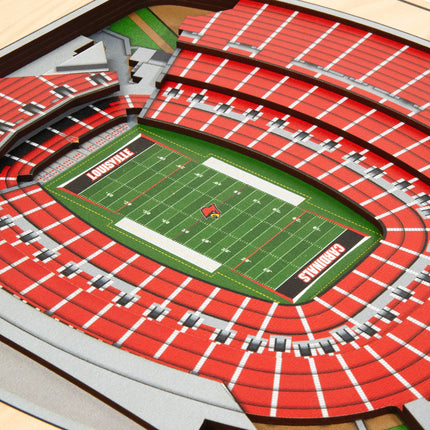 Louisville Cardinals 5-Layer 3D StadiumView Wall Art