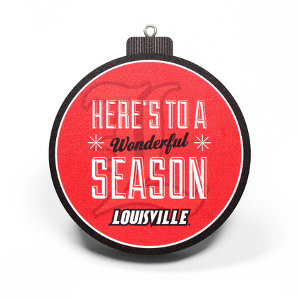 Louisville Cardinals 3D Logo Series Ornament