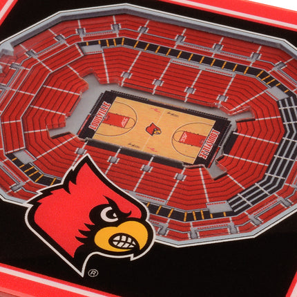 Louisville Cardinals 3D Stadium View Coasters