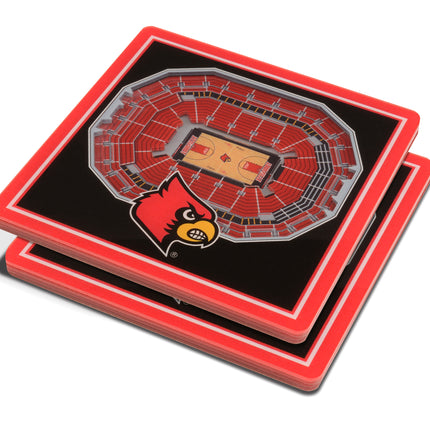 Louisville Cardinals 3D Stadium View Coasters