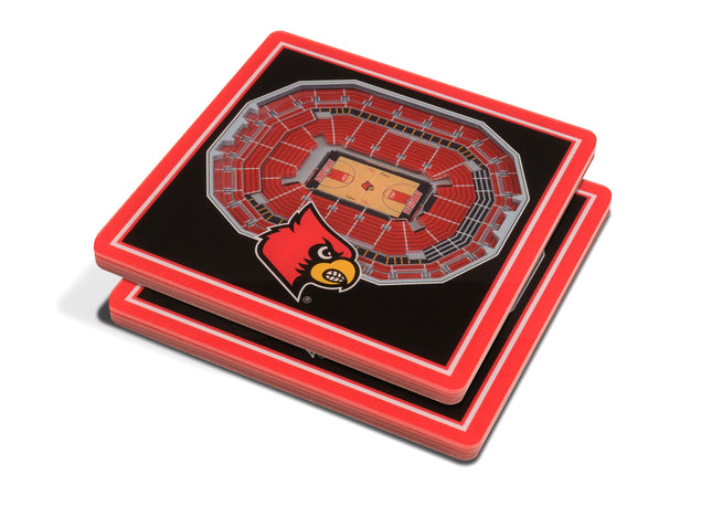 Louisville Cardinals 3D Stadium View Coasters