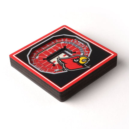 Louisville Cardinals 3D StadiumView Magnets