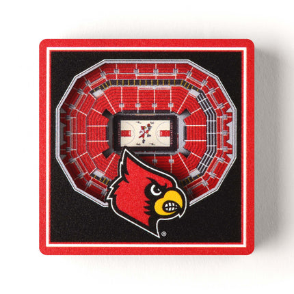 Louisville Cardinals 3D StadiumView Magnets