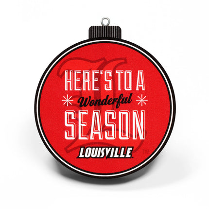 Louisville Cardinals 3D StadiumView Ornaments