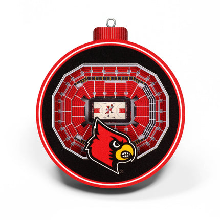 Louisville Cardinals 3D StadiumView Ornaments