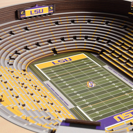 LSU  Tigers 25-Layer StadiumViews 3D Wall Art
