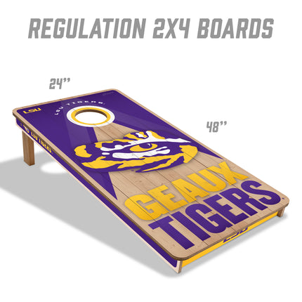 LSU Tigers 2x4 Slogan Series Cornhole Boards