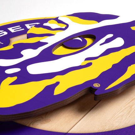 LSU Tigers 3DX Circle Backer Wall Art