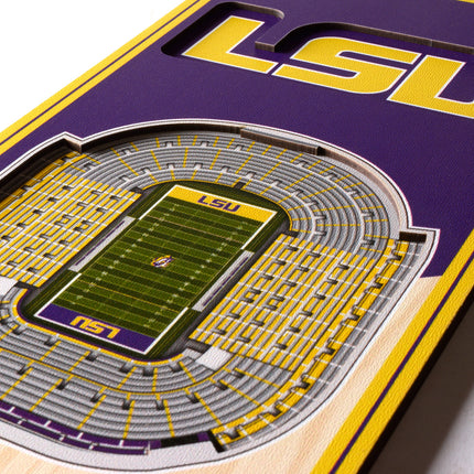 LSU Tigers 3D Stadium 6x19 Banners