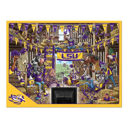 LSU Tigers Barnyard Fans Puzzle - 500 PC