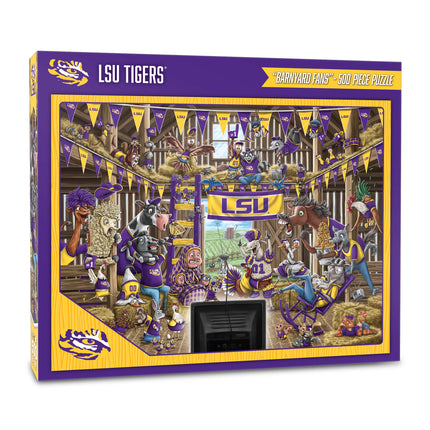 LSU Tigers Barnyard Fans Puzzle - 500 PC