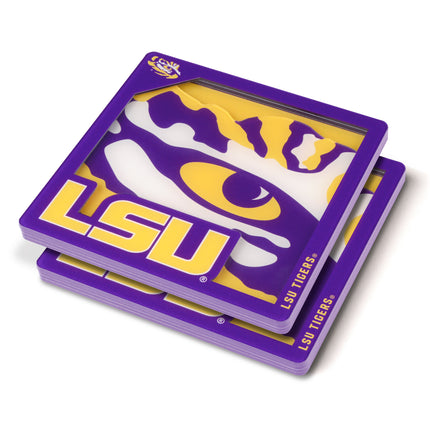 LSU Tigers 3D Logo Series Coasters