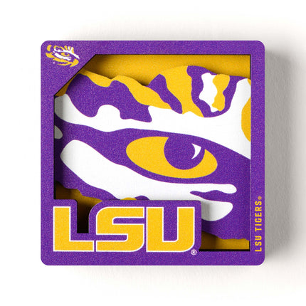 LSU Tigers 3D Logo Series Magnet