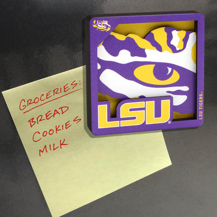 LSU Tigers 3D Logo Series Magnet