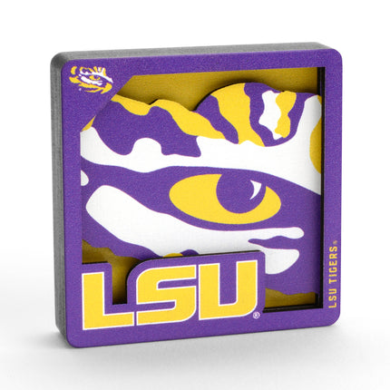 LSU Tigers 3D Logo Series Magnet