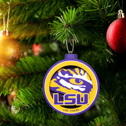 LSU Tigers 3D Logo Series Ornament