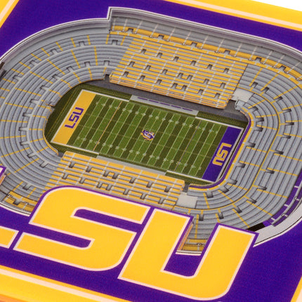 LSU Tigers 3D Stadium View Coasters