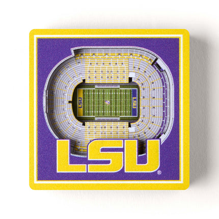 LSU Tigers 3D StadiumView Magnets