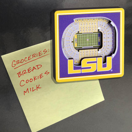 LSU Tigers 3D StadiumView Magnets