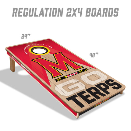Maryland Terrapins 2x4 Slogan Series Cornhole Boards