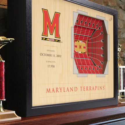 Maryland Terrapins 25-Layer StadiumViews 3D Wall Art